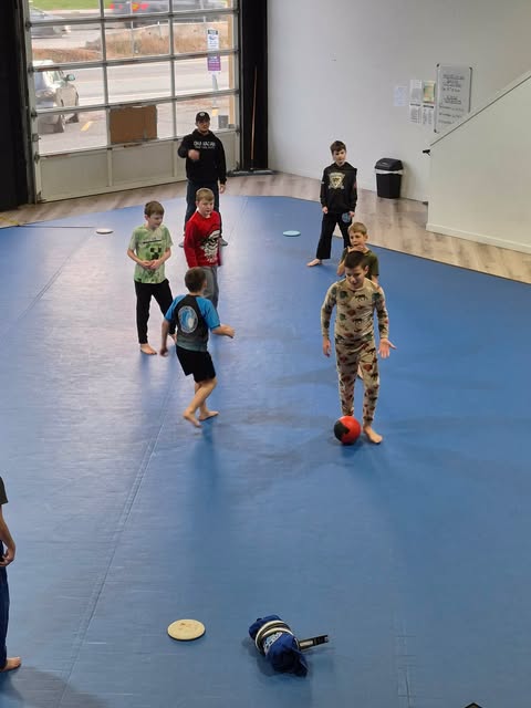 Kids learning Jiu-Jitsu after school at Pacific Top Team West Kelowna