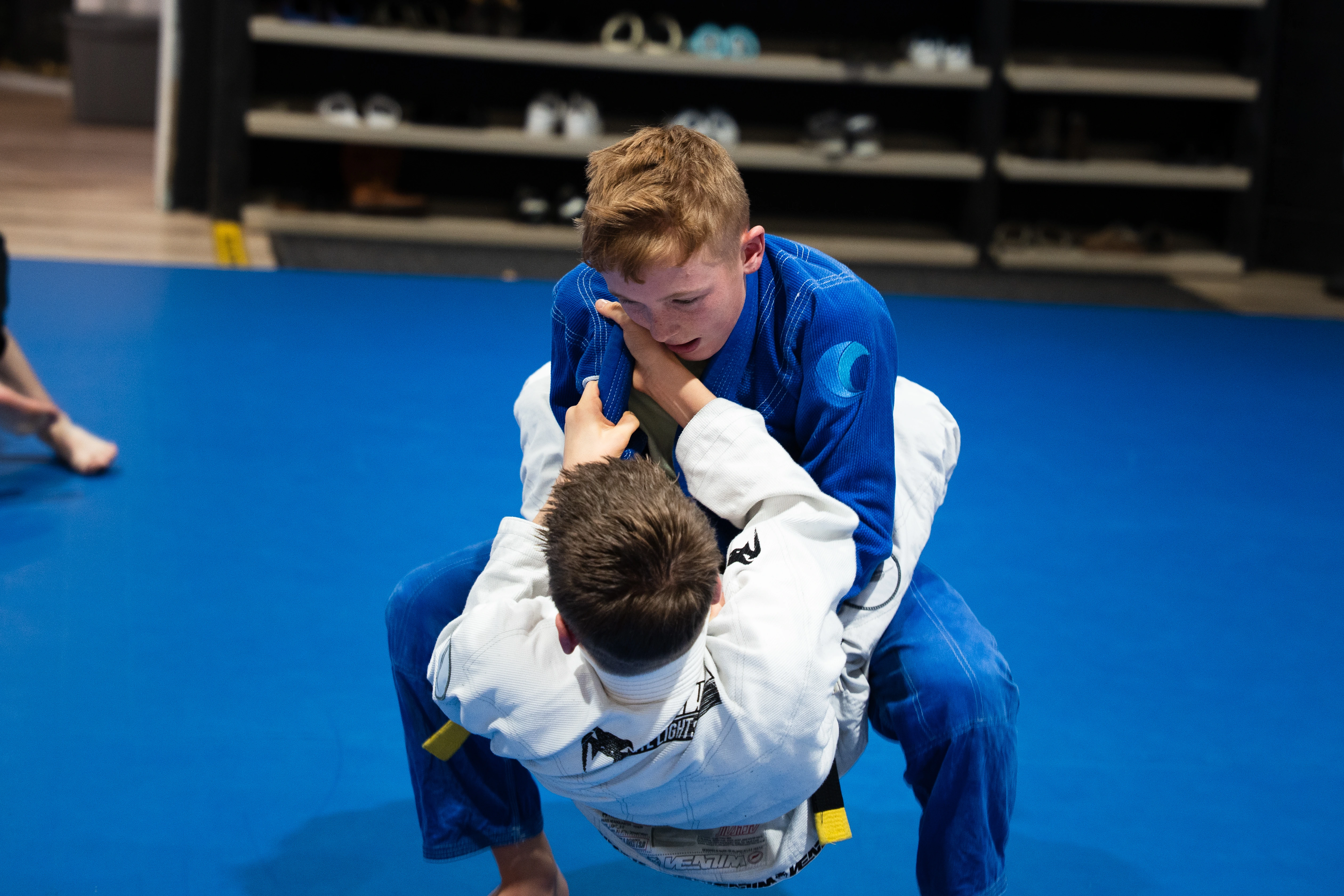 Kids martial arts training at Pacific Top Team West Kelowna