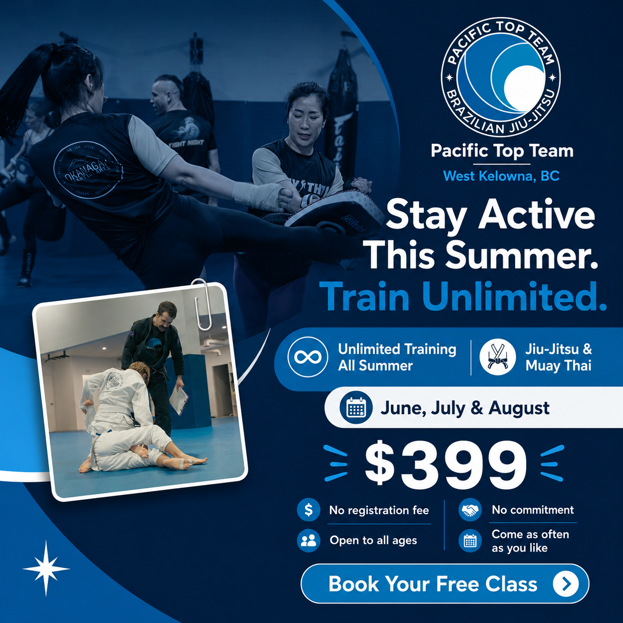 Pacific Top Team West Kelowna summer training pass - $399 unlimited